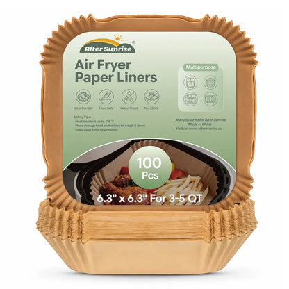 Air Fryer Paper Liners - Non-Stick Parchment For Faster, Easier Cleanup