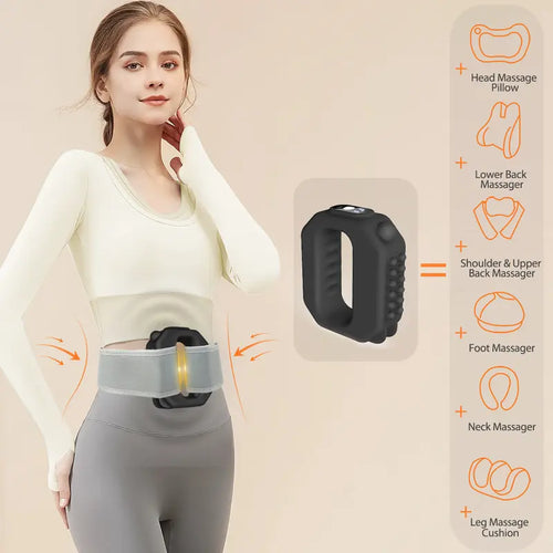 Fascia Ring Massager - Hands-Free Vibration For Waist & Back Relaxation