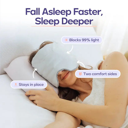 Weighted Sleep Eye Mask - Strapless 360° Comfort For Deeper Rest