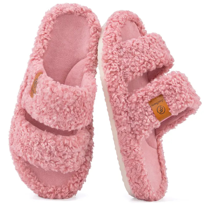 Fuzzy Memory Foam Slippers - Cloud-Soft Cushioning For Everyday Comfort