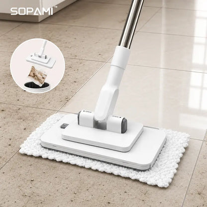 Slim Microfiber Floor Mop - 360° Swivel Cleaning For Hard-To-Reach Spaces
