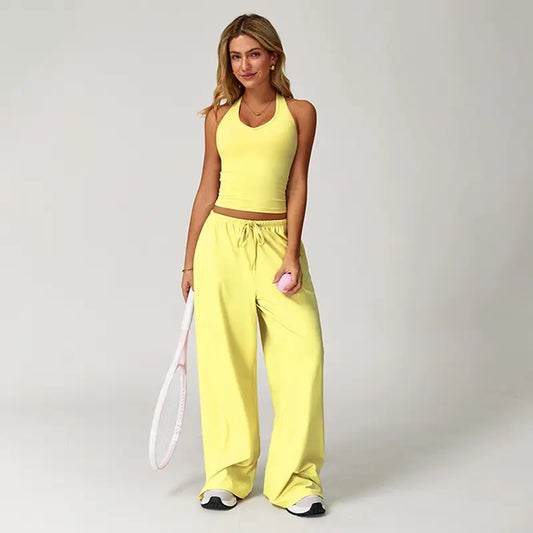 Polyester-Silk Fitted Summervibe Sweatsuit