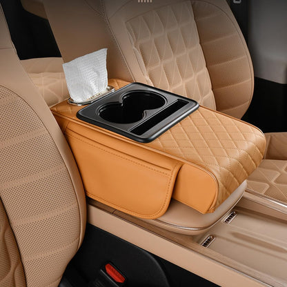 Ergonomic Car Armrest Cushion – Ultimate Comfort & Extra Storage Organizer