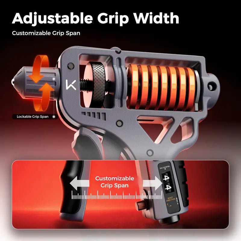 Adjustable Grip Strengthener – 10–360 LB Resistance for Stronger Hands & Forearms