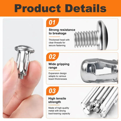 Threaded Rivet Nut Set - Strong Fastening For Quick Repairs