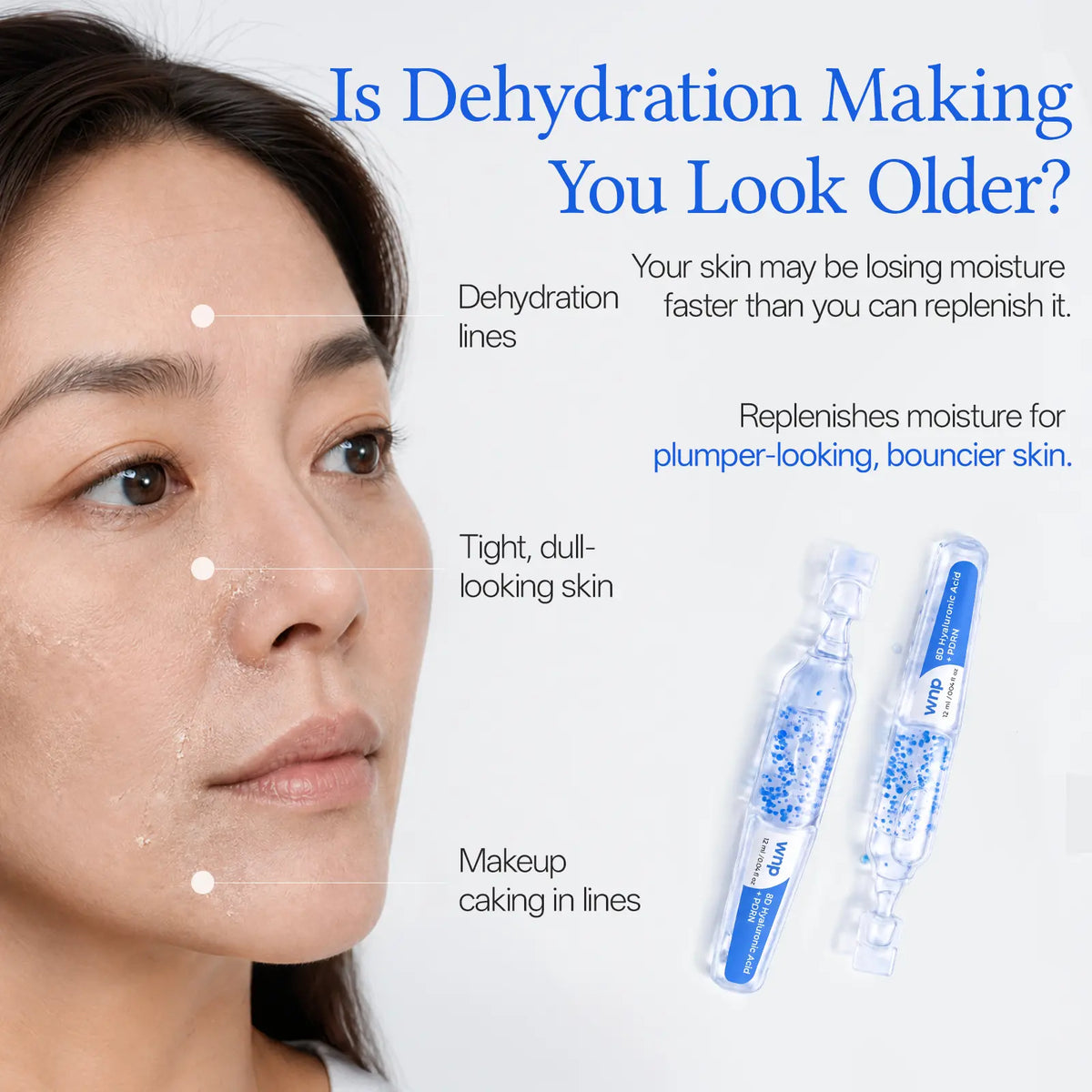 Plumping Serum - 8D Hyaluronic Acid + PDRN Blue Beads For Deep Hydration & Glass Skin Glow