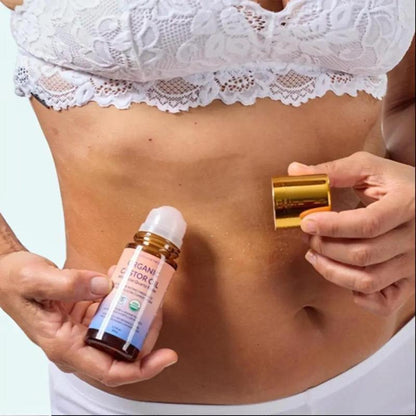 Revitalize Your Eyes Anywhere with 100% Pure Organic Castor Oil & Natural Rose Quartz Roll-On