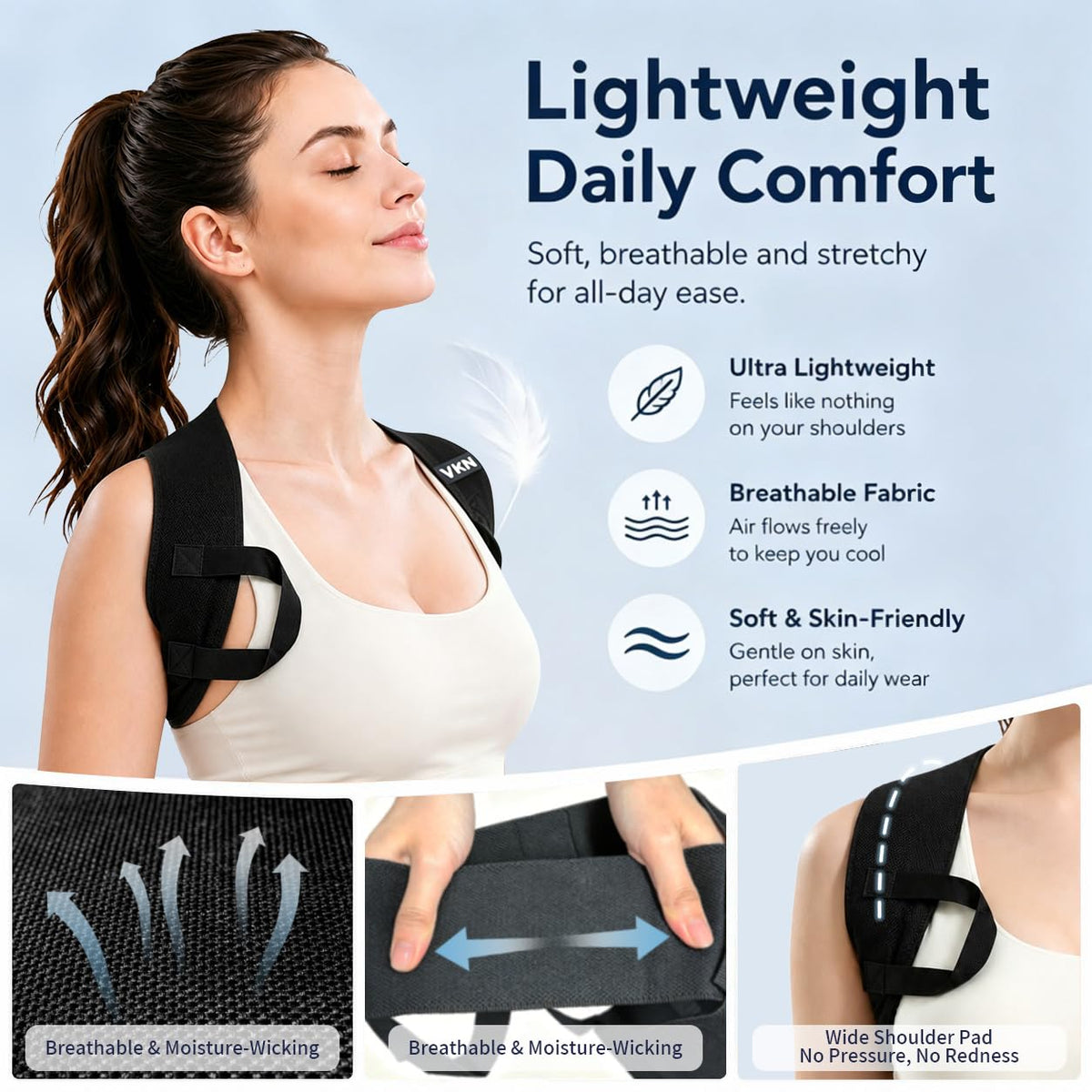 Posture Support Straps - Elastic Shoulder Support For Better Everyday Posture