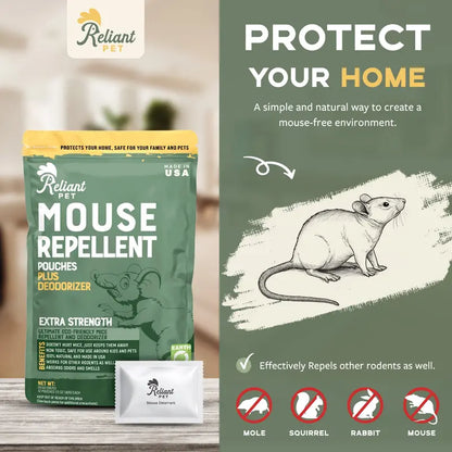Natural Peppermint Mouse Repellent Pouches & Air Deodorizer