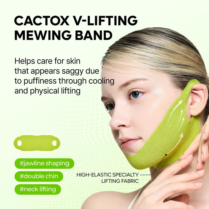 V-Line Cooling Mask - Cactus Infused Formula For A More Defined Jawline