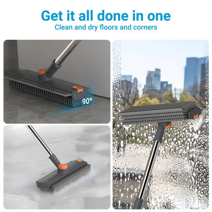 3-In-1 Rotating Floor Scrubber – Brush, Scrub & Squeegee For Effortless Cleaning
