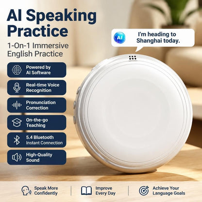 AI Wearable Translator - Real-Time 165-Language Translation For Easy Conversations Anywhere