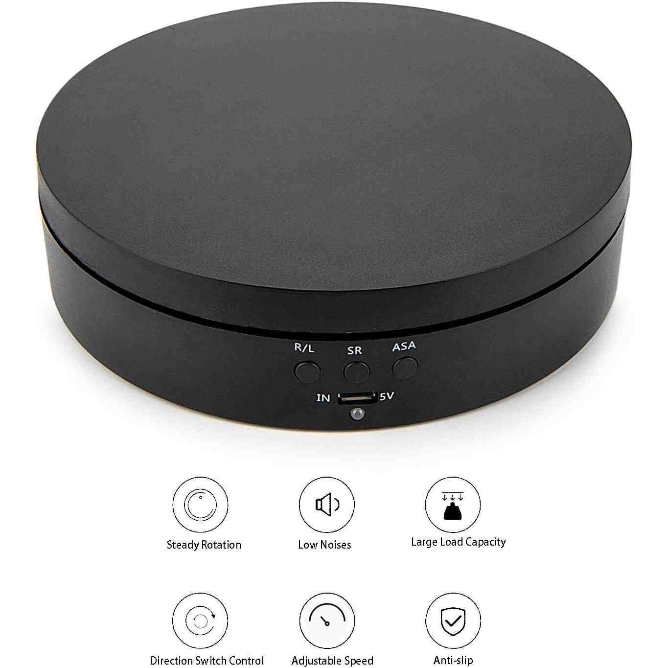 360° Product Shooting Turntable - 3-Plate Remote Control Display Stand For Better Product Videos