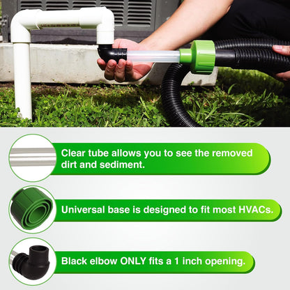 AC Drain Line Cleaner - Vacuum Powered For Fast Clog Removal