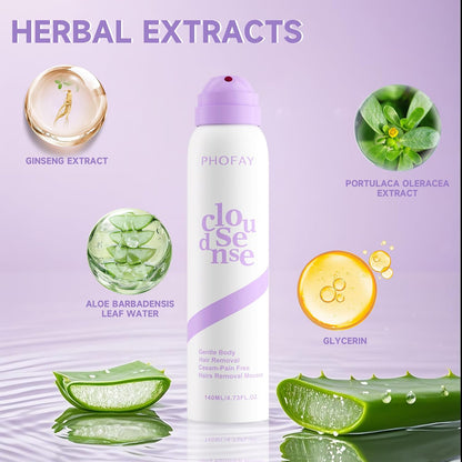Hair Removal Spray - Gentle Spray-On Formula For Smooth Skin
