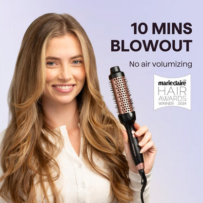 Ionic Thermal Brush - Ceramic Heat for Smooth, Bouncy Blowout Hair