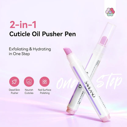 2-in-1 Cuticle Pen - 45° Ceramic Tip For Smooth, Hydrated Cuticles