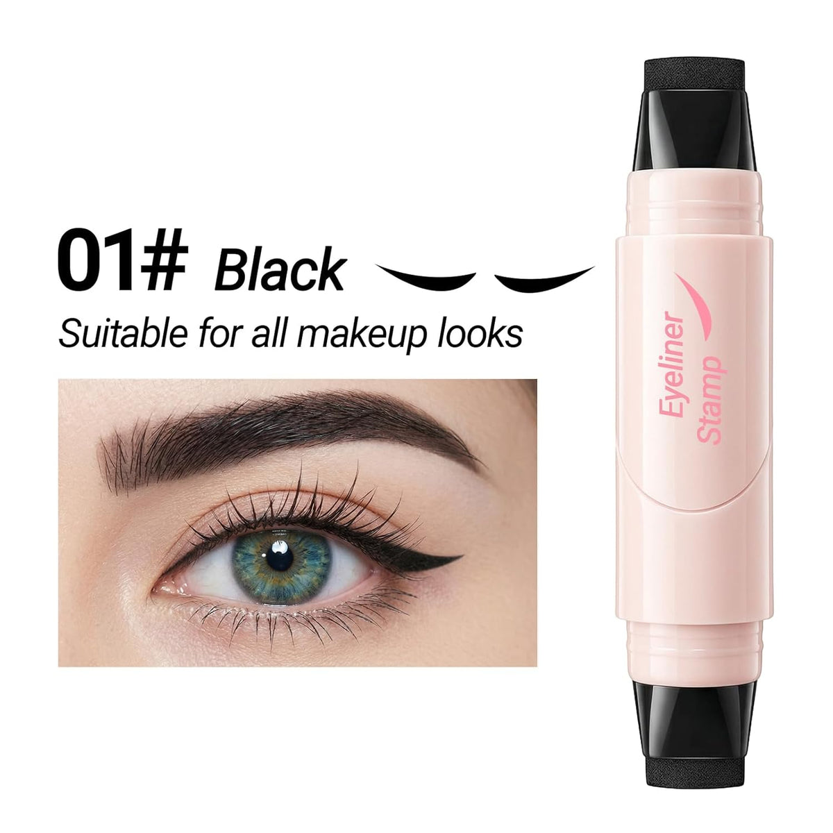 Rotating Eyeliner Stamp Pen - Instant Wing Stamp For Easy Cat Eyes