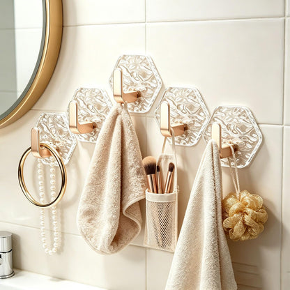Self-Adhesive L Hooks - Strong No-Drill Hold For Easy Organization