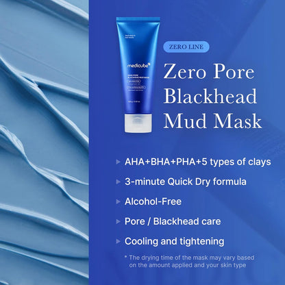 3-Minute Blackhead Mud Mask-Deep Pore Cleansing For Smoother-Looking Skin