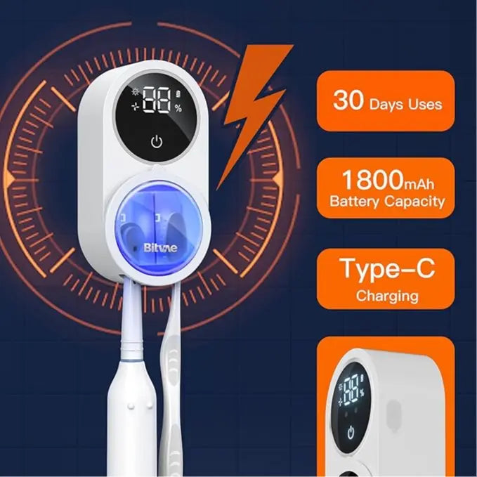 Toothbrush Cleaner - Smart Clean & Dry For Fresher Brushes