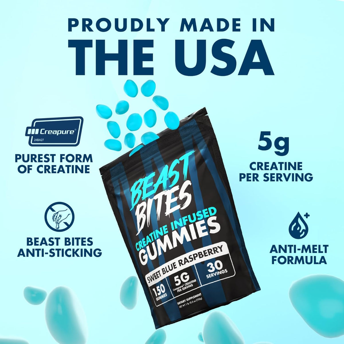 Creatine Gummies - 5g Creatine Monohydrate For Strength Support