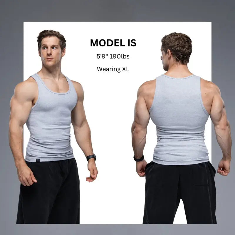Men’s Fitted Tank Top - 350 GSM Fabric For A Stronger, Sculpted Fit