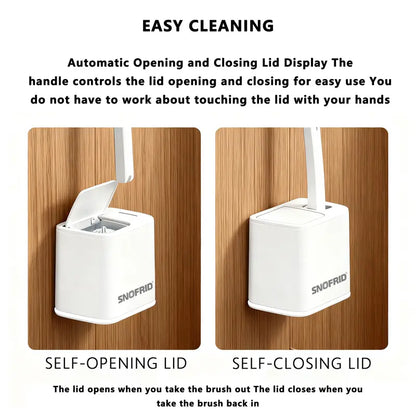 Disposable Toilet Brush - Replaceable Heads For A Cleaner Bathroom Routine