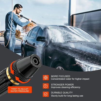 High Pressure Hose Booster Gun - Powerful Water Jet Nozzle For Faster Cleaning & Outdoor Tasks