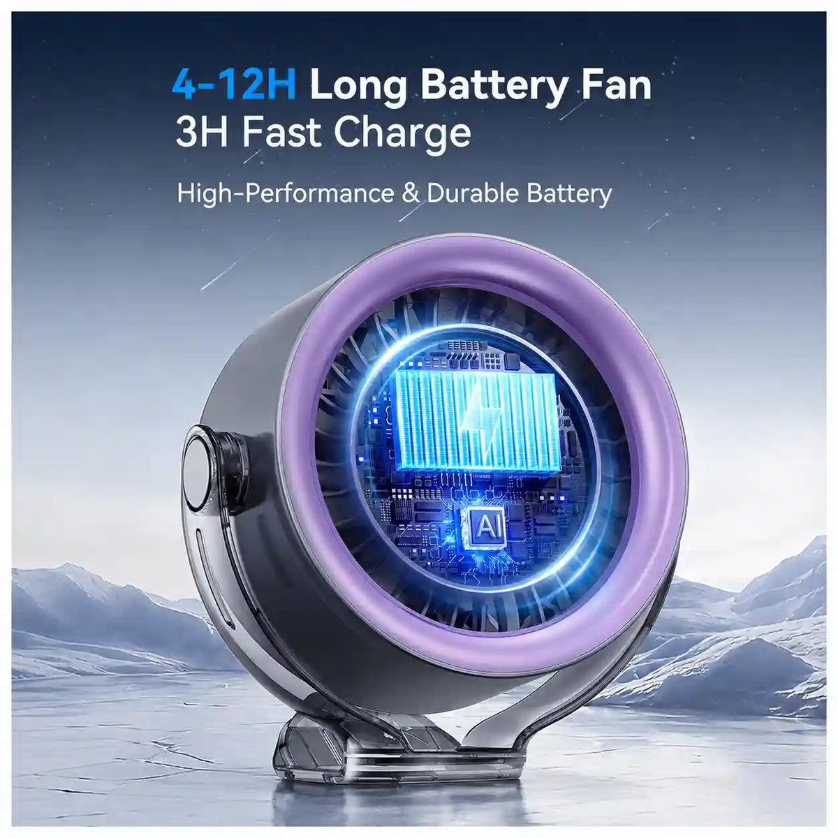 Portable Clip Fan - Turbo Airflow For Instant Personal Cooling