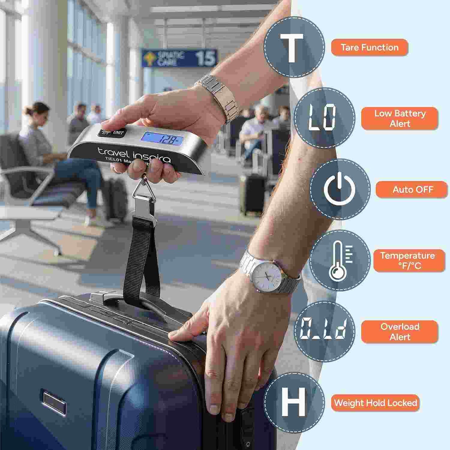 Never Pay Overweight Baggage Fees Again With This Ultra-Precise Digital Luggage Scale