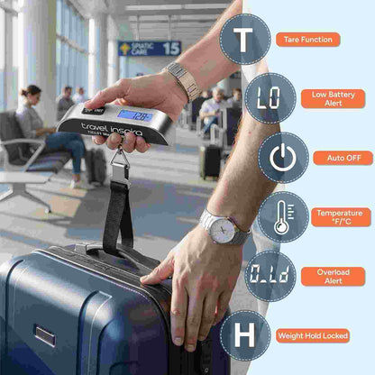 Never Pay Overweight Baggage Fees Again With This Ultra-Precise Digital Luggage Scale