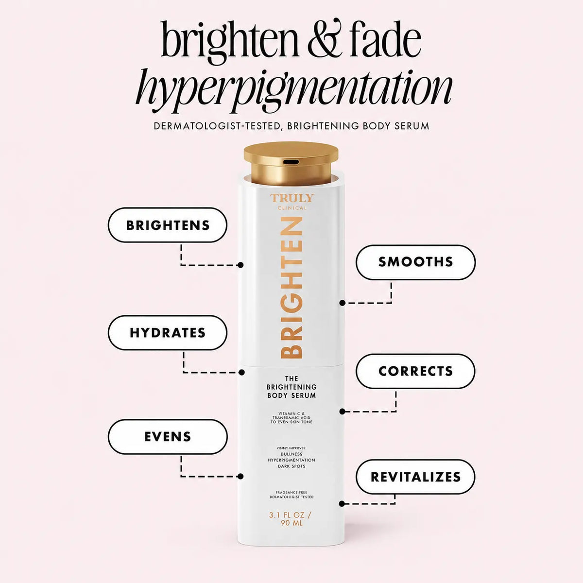 Brightening Body Serum - Vitamin C + Tranexamic Acid For Even-Looking, Radiant Skin