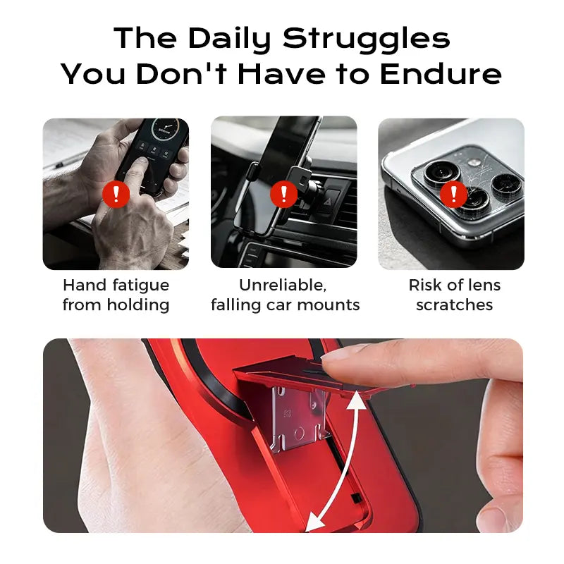 3-in-1 Phone Case - Hidden Stand & Camera Guard For Everyday Convenience