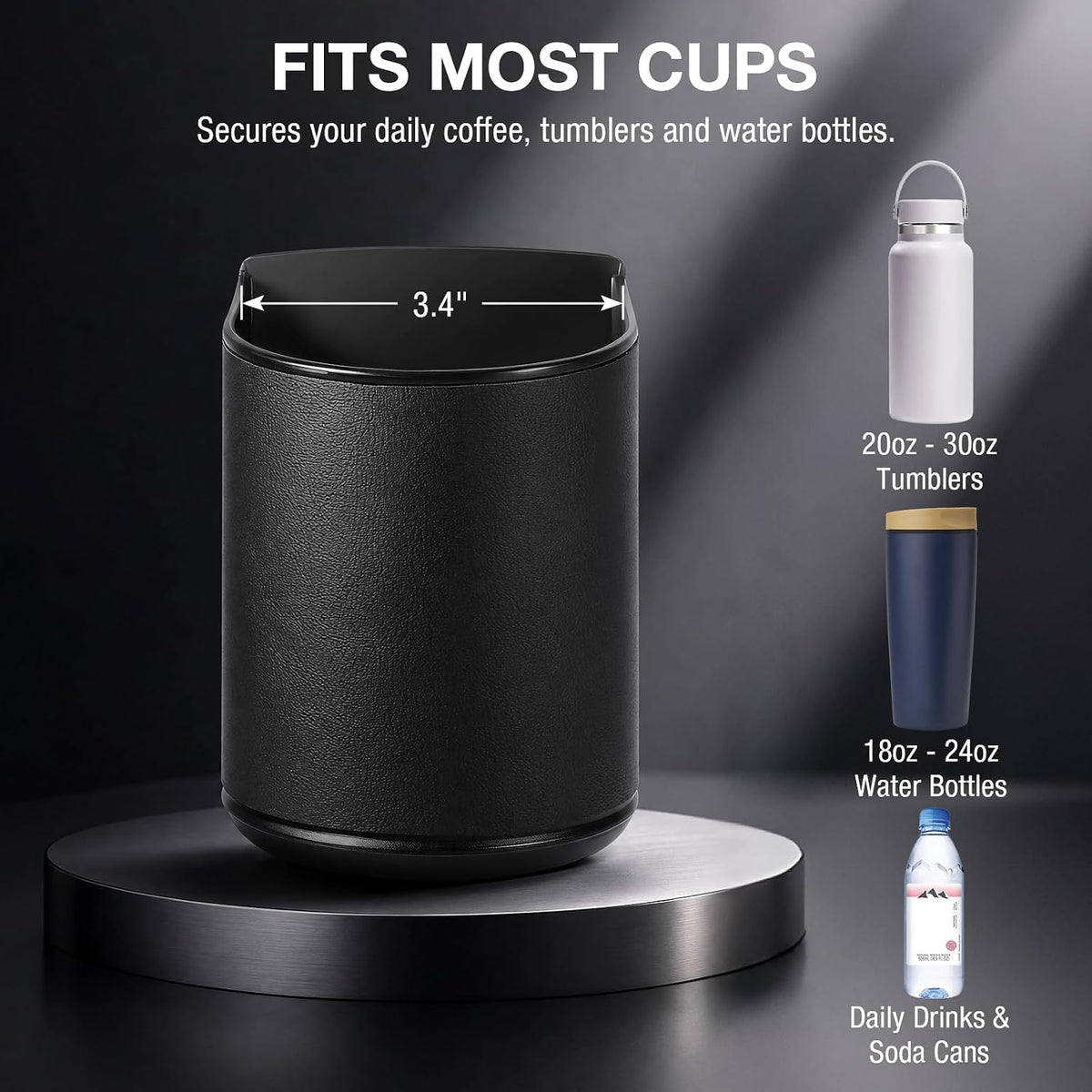 Car Cup Holder Pouch - Clip-On Extra Storage For Bottles & Daily Essentials