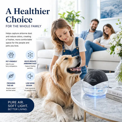 Water-Based Air Purifier - Swirling Water Filtration For Fresher, Better-Smelling Rooms
