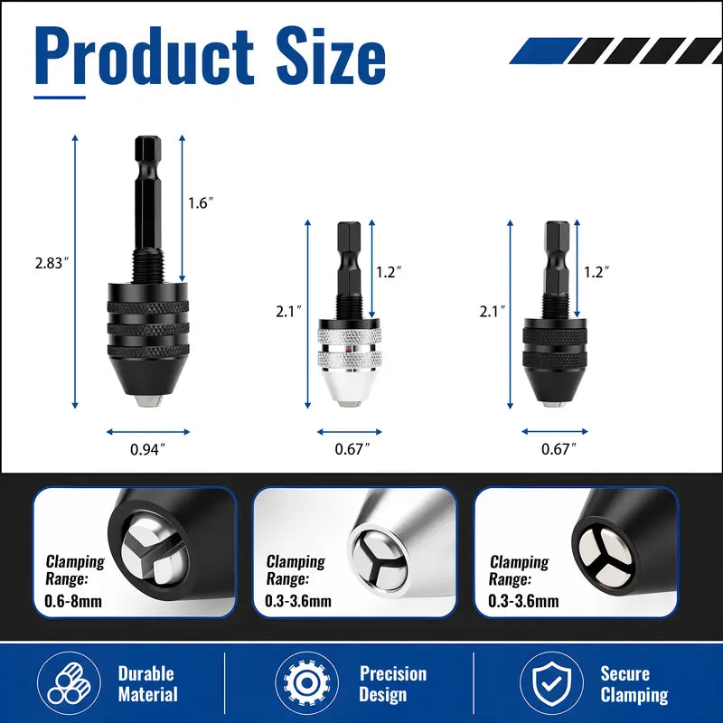Keyless Drill Chuck Adapter – Quick Change For More Drilling Jobs