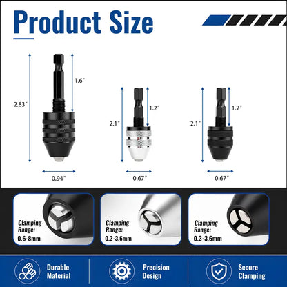 Keyless Drill Chuck Adapter – Quick Change For More Drilling Jobs