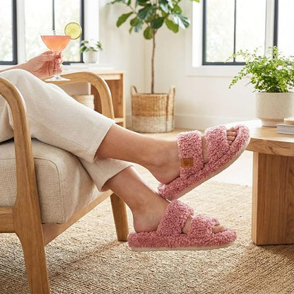 Fuzzy Memory Foam Slippers - Cloud-Soft Cushioning For Everyday Comfort