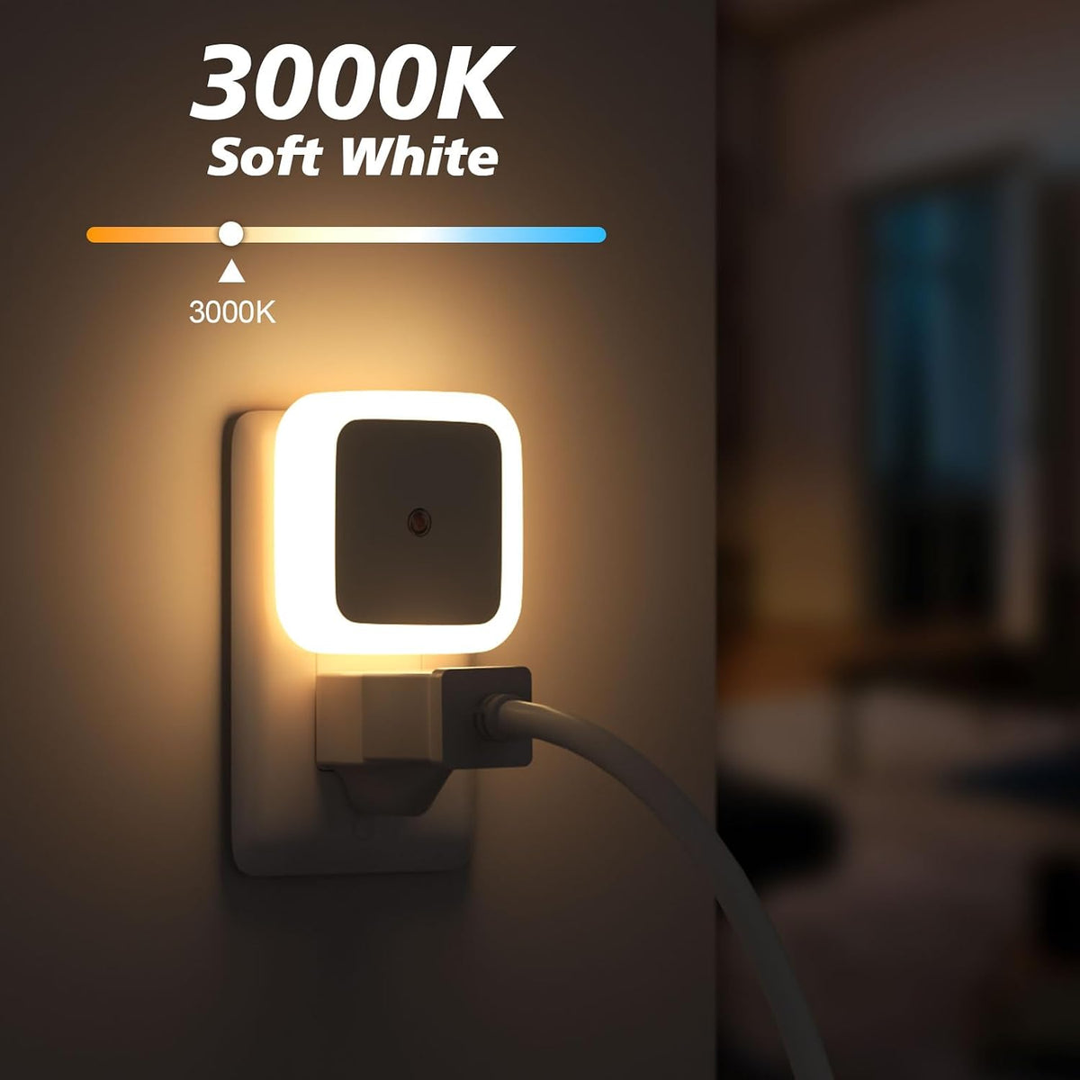 LED Night Light - Dusk-to-Dawn Sensor For Effortless Nighttime Lighting