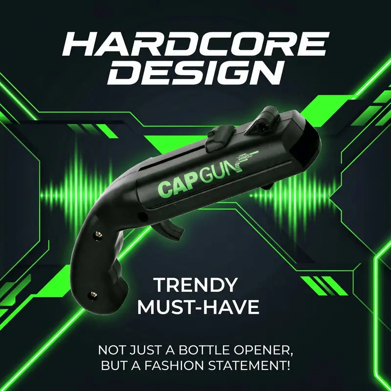 Bottle Cap Launcher - Spring-Powered Pop Mechanism For Fun Bottle Opening Moments