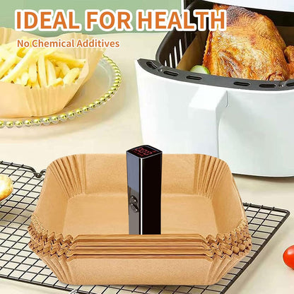 Air Fryer Paper Liners - Non-Stick Parchment For Faster, Easier Cleanup