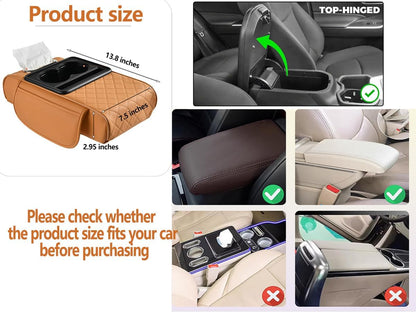 Ergonomic Car Armrest Cushion – Ultimate Comfort & Extra Storage Organizer