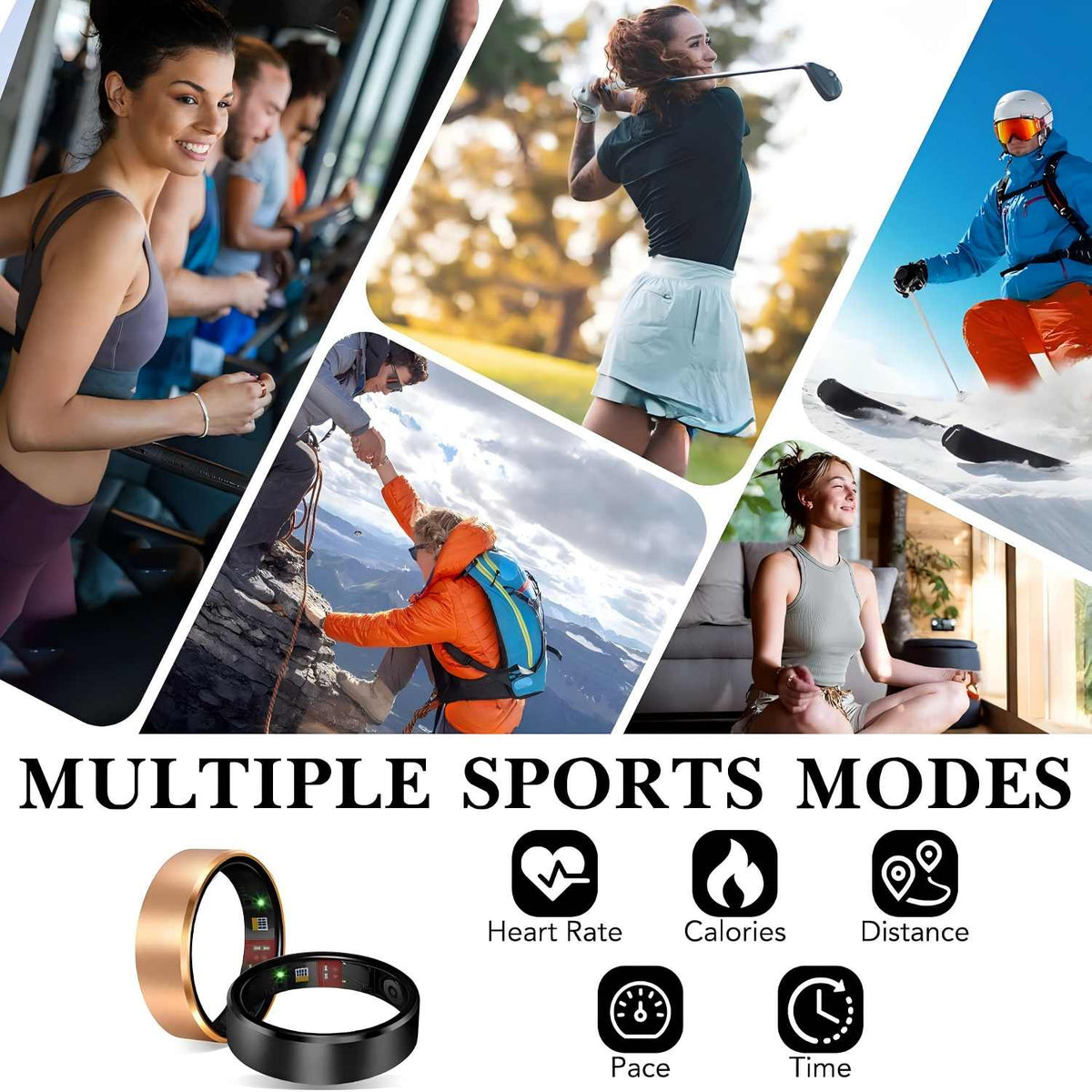 Smart Fitness Ring – 24/7 Wellness Tracking Without Monthly Fees