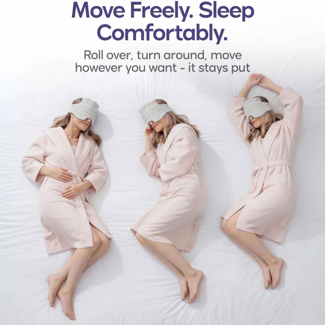 Weighted Sleep Eye Mask - Strapless 360° Comfort For Deeper Rest
