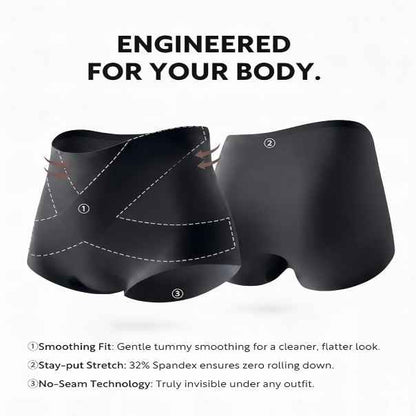 Seamless High-Waist Panties - No-Show Comfort That Stays Put