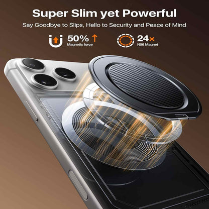 Magnetic Phone Grip - 360° Rotating Stand For Hands-Free Use