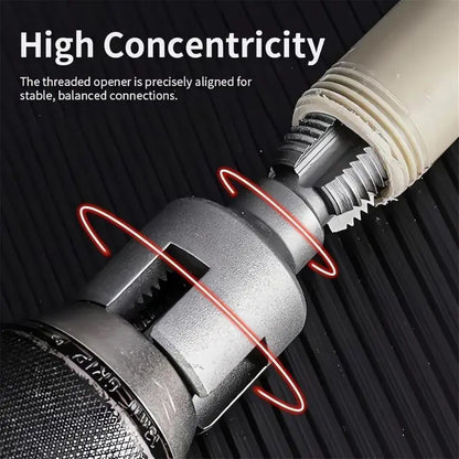 PVC Pipe Threading Tool - Drill-Powered Internal & External Threads For Faster Repairs