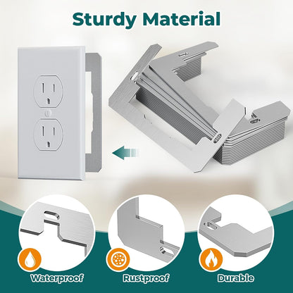 Wall Plate Spacer - Metal Support For Loose & Recessed Outlets