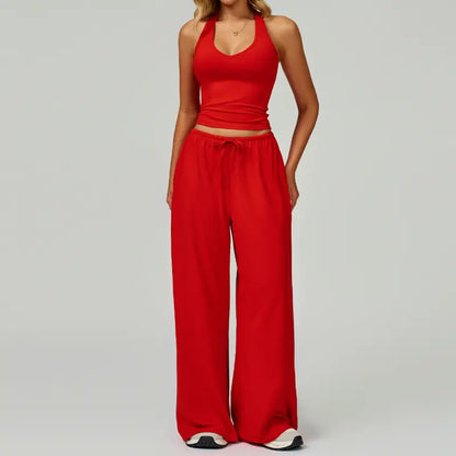 Polyester-Silk Fitted Summervibe Sweatsuit
